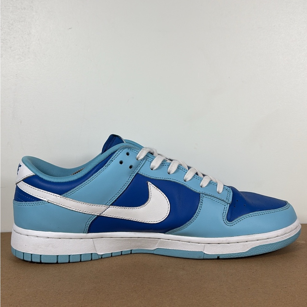Nike Dunk Low Men's Size 12 Argon Blue Flash Marina White, DM0121-400 - Picture 5 of 8